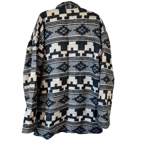 Vintage Aztec Patterned Wool Blazer - Picture 15 of 16